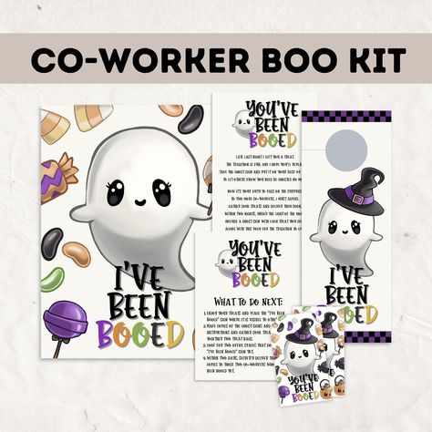 You’ve Been Booed Coworker, Employee Boo Baskets, Boo Basket Coworker, You’ve Been Boo Booed, Halloween Employee Gifts, Youve Been Booed Office Version, Boo Baskets For Co Workers, I've Been Booed Free Printable, You’ve Been Booed Before