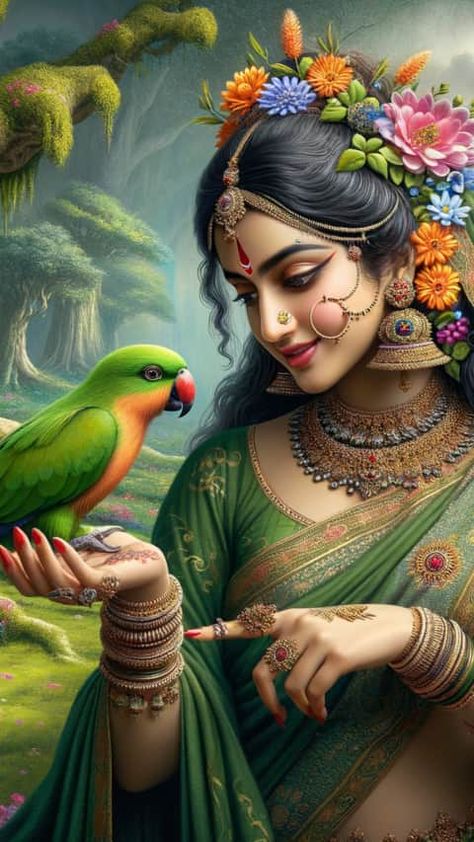 Ammavari Images, Tamil Pictures, Penting Art, Mata Sita, Krishna Bhakti, Indian Women Painting, Birds Embroidery Designs, Indian Art Gallery, Indian Goddess