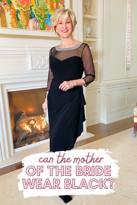 You’ve finally found a Mother of the Bride dress you love. It’s stylish, fits perfectly, and makes you feel like a million. The only problem is, it’s black. Is a black dress appropriate? Can a Mother of the Bride wear black? Read on to find out. Read the blog to find idea for what to wear as the mother of the bride. Black Mother Of The Groom Dresses Classy, Mother Of The Bride Dresses For Black And White Wedding, Black Mother Of Groom Dresses, Mother Of The Bride Black Dresses Long, Mother Of The Groom Black Dresses, Black And White Wedding Theme Mother Of The Bride, Mother Of The Bride Black Dress, Mother Of The Bride Dress Black, Black Mother Of The Bride Dress Long