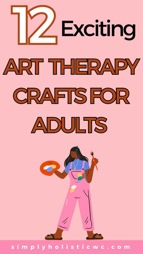 12 Relaxing Crafts for Adults Relaxing Crafts, Therapeutic Art Activities, Craft Therapy, Creative Arts Therapy, Recreation Therapy, Arts And Crafts For Adults, Art Projects For Adults, Art Therapy Projects, Therapy Games