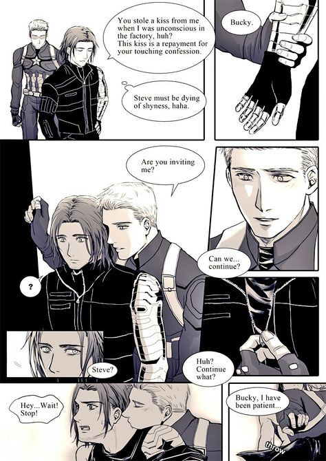 Stucky 3/6 ステバキ漫画 2 | Yukina #pixiv https://www.pixiv.net/member_illust.php?illust_id=61586694&mode=medium Stucky Fanart Comics Spicy, Stucky Fanart Bottom Steve, Stucky Comic, Stucky Fanart Bottom Bucky, Stucky Fanart Comics, Avengers Ships, Bucky Barnes Fanart, Stucky Fanart, Baby Avengers