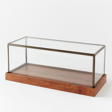 Their glass tops lift off of solid wood bases for an easy way keep items on display. Description from westelm.com.au. I searched for this on bing.com/images Glass Box Ideas, Glass Cases Display, Glass Box, Glass Display Box, Glass Display Case, Jewelry Display Case, Diy Display, Glass Cabinets Display, Show Case