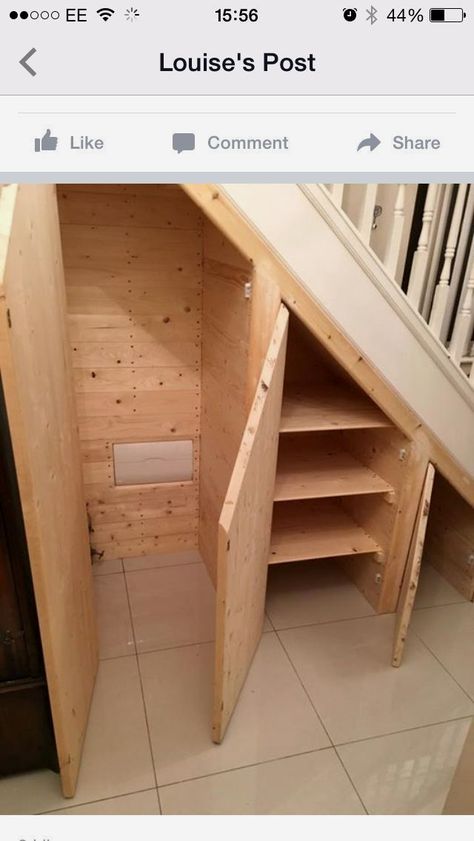 #remodeling #stairsmakeover #diy Under Stair Storage Ideas, Stair Storage Ideas, Under Stair Storage, Closet Under Stairs, تحت الدرج, Storage Stairs, Under Stairs Storage, Under Stair, Stairs And Doors