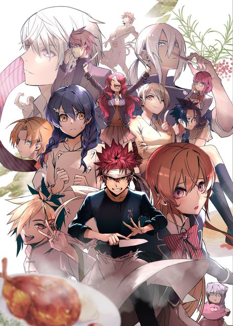 Shokugeki No Soma Anime, Shokugeki No Soma, Tous Les Anime, Food Wars, Anime Poster, Food Wallpaper, Sarada Uchiha, Dark Anime, All Anime