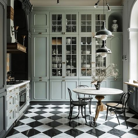 Victorian Kitchen Aesthetic, Victorian Kitchen Design, Victorian Home Kitchen, Victorian House Kitchen, Modern Victorian Kitchen, Victorian Kitchens, Victorian House Interiors, Victorian Modern, Victorian Interior