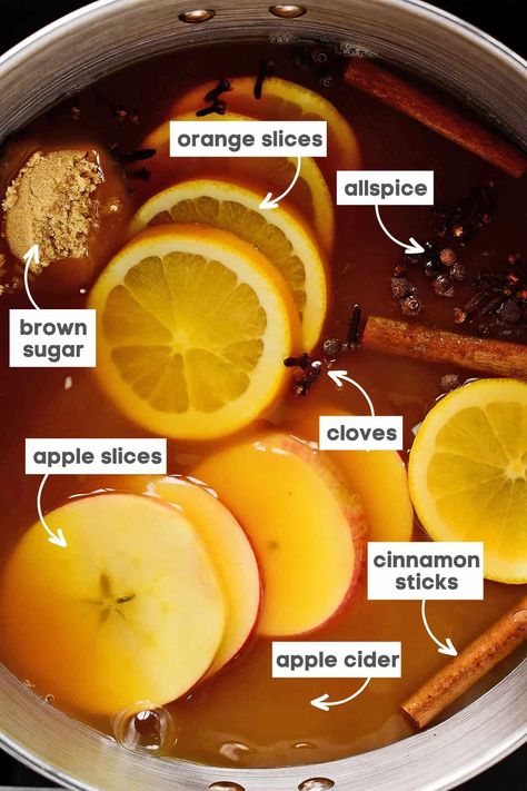 This Mulled Cider recipe is easy to make with apple cider and mulling spices. Add whipped cream and caramel for a Starbucks hot apple cider! Apple Cider Morning Drink, Cider Recipes Non Alcoholic, Autumn Cider Recipe, Mulled Pear Cider, Apple Cider With Whipped Cream, Stove Top Apple Cider Recipe, Hot Apple Drink, Mabon Recipes Drinks, Easy Hot Apple Cider Recipe Stovetop