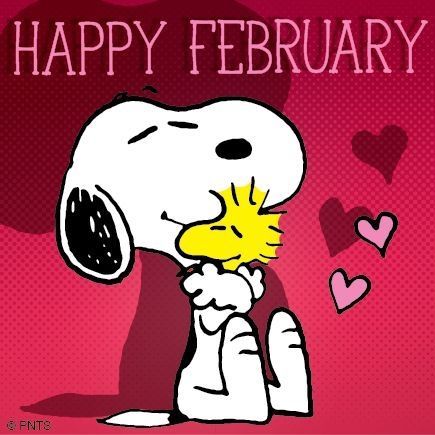 Happy February 2015.....wish for all my friends here and those far away..Wishing All Peace,,Love,Happiness and again Peace. Snoopy Und Woodstock, Charlie Brown Y Snoopy, Welcome February, Snoopy Valentine, Woodstock Snoopy, Happy February, Peanuts Cartoon, Peanuts Characters, Snoopy Quotes