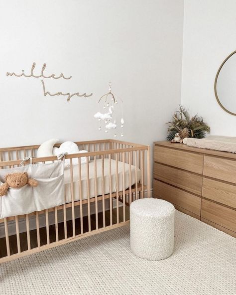 17+ Totally Gorgeous Ikea Nursery Ideas That You Need To Copy Ikea Baby, Ikea Nursery, Natural Nursery, Baby Room Neutral, Nursery Room Design, Baby Room Inspiration, Organization Products, Nursery Room Inspiration, White Nursery