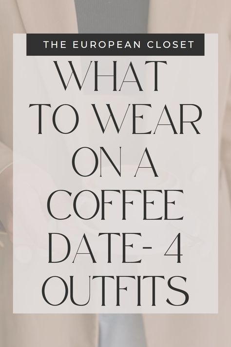 Are you unsure of what to wear on a coffee date? Worry not, I’ve got you covered! If you’re having a coffee date soon, these outfit ideas can give you some inspiration on what to wear on your next coffee date. I've put together 5 super cute and easy-to-recreate outfits you can wear today! Dates In A Jar, Recreate Outfits, European Closet, Super Cute Outfits, Date Ideas For New Couples, Coffee Date Outfits, Mix Match Outfits, Cottagecore Outfits, Trendy Girl