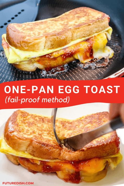 One Pan Egg Toast Sandwich, Breakfast Toaster Sandwiches, Egg In Hole Toast, Toasted Breakfast Sandwich, One Pan Egg Toast, Egg Cheese Toast, Texas Toast Breakfast Sandwich, French Toast Egg Sandwich, Best Toast Recipes