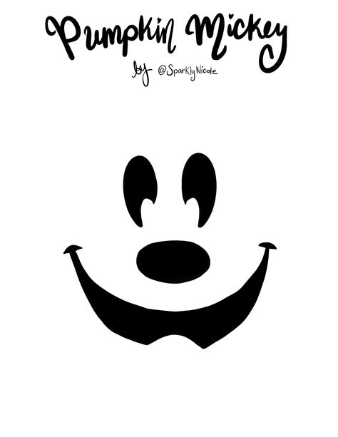 Mickey Pumpkin Carving, Mickey Mouse Pumpkin Stencil, Pumpkin Carving Templates Free, Disney Pumpkin Stencils, Pumpkin Template Printable, Halloween Pumpkin Templates, Pumpkin Carving Template, Minnie Mouse Pumpkin, Disney Halloween Decorations