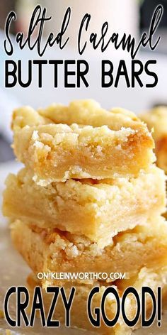 Salted Caramel Butter Bars, Caramel Butter Bars, Caramel Butter, Caramel Bars, Butter Bars, Dessert Bar Recipe, Bar Recipes, Caramel Recipes, Cookie Bar Recipes