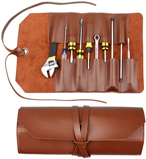 Wrench Roll, Tool Roll Bag, Leather Tool Pouches, Wrench Storage, Leather Tool Roll, Tooled Leather Bag, Tool Roll, Tool Box Storage, Tool Pouch