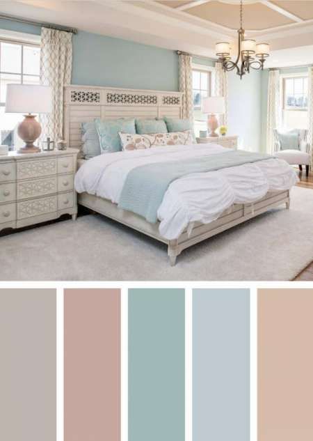 9+ Romantic Bedroom Pastel Color Scheme Ideas Gallery -  -  #bedroompastelcolorsideas Check more at https://color-combination.com/9-romantic-bedroom-pastel-color-scheme-ideas-gallery/ Beautiful Bedroom Colors, Best Bedroom Colors, Bedroom Color Combination, Bedroom Colour Palette, Aesthetic Boho, Room Color Schemes, Bedroom Color Schemes, Bedroom Paint Colors, Boho Room