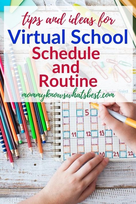 School Routine, School Schedule, Virtual School, Parenting Help, Homeschooling Ideas, Homeschool Schedule, Starting School, Kids Focus, School Planner