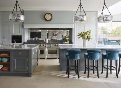 Kitchen island ideas with seating - 15 built-in seating ideas for your kitchen island | Livingetc Double Island Kitchens, Kitchen Islands Ideas With Seating, Double Island, Double Island Kitchen, Double Islands, Small Kitchen Island, Kitchens Luxury, Modern Kitchen Island, Timeless Kitchen