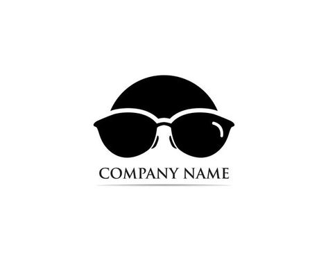 Glasses Logo Design vector Sunglasses Logo Design, Glasses Logo Design, Face With Glasses, Logo Face, Glasses Logo, Logo Design Ideas, Sunglasses Logo, Cool Sunglasses, Design Vector