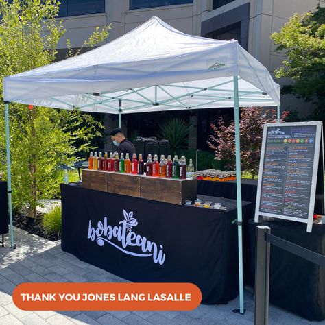 Thank you #JonesLangLaSalle! . #tenantappreciation #corporatecatering #commercialrealestate #bobacatering #bobateacatering #bobatea #boba #bubbletea #companycateringevent Tea Ads, Cat Company, Tent Set Up, Corporate Catering, Boba Tea, Commercial Real Estate, Bubble Tea, Milk Tea, Patio Umbrella