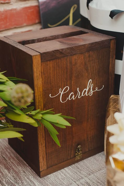 Wooden Box For Wedding Cards, Wooden Envelope Box Wedding, Simple Card Box Wedding, Wooden Card Box Wedding Diy, Wooden Wedding Card Box Ideas, Card Wedding Box Ideas, Rustic Card Box Wedding Diy, Diy Envelope Box Wedding, Wood Card Box Wedding