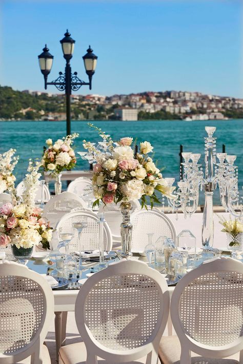 Wedding Venues & Packages | Ciragan Palace Kempinski Istanbul Weddings In Turkey, Turkey Wedding Venues, Istanbul Wedding Venues, Wedding In Istanbul, Kempinski Istanbul, Istanbul Wedding, Wedding Interior, Dolmabahçe Palace, Polish Wedding