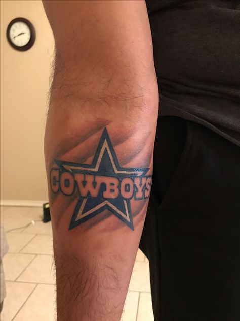 Dallas Cowboy Tattoos Ideas, Cowboys Tattoo Dallas, Dallas Cowboys Star Tattoo, Cowboy Star Tattoos, Dallas Cowboys Tattoos For Women, Dallas Cowboys Tattoo Ideas, Dallas Cowboys Tattoos Men, Cowboys Star Tattoo, American Football Tattoo