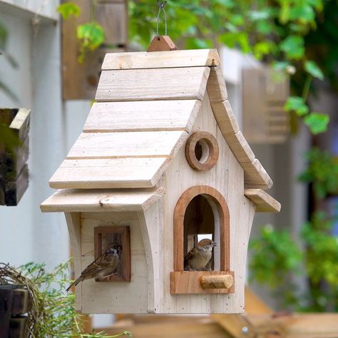 Rustic Bird Feeders, Cool Bird Houses, Bird Feeder Stands, Bird House Plans Free, Unique Bird Feeders, Wood Bird Feeder, Bird Feeder Plans, Wooden Bird Feeders, Homemade Bird Houses