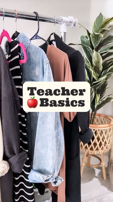 Capsule Wardrobe 2023 Teacher, Teacher Outfit Essentials, Teacher Time Capsule Wardrobe, Teachers Capsule Wardrobe, Plus Size Teacher Capsule Wardrobe 2023, Teacher Staples Work Outfits, Back To School Teacher Outfits Plus Size, Teacher Outfit Basics, Teacher Wardrobe Plus Size