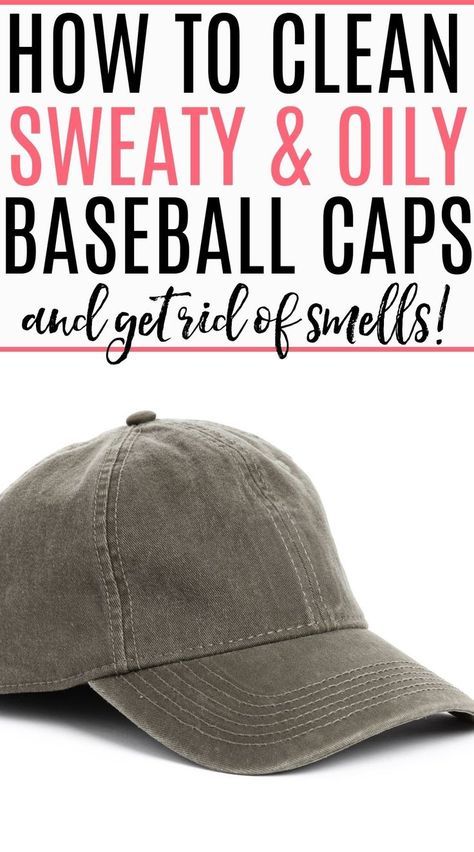 Tired of a smelly hat? Check out these simple tips to clean a sweaty smelly baseball cap or hat. Get rid of sweaty smells and body oils for good! It's so easy to do and your hat will smell like new. How To Clean A Baseball Caps, How To Clean A Baseball Hat, How To Clean A Hat, Cleaning Hats Baseball Caps, How To Wash Hats Baseball Caps, Clean Baseball Caps, Cleaning Hats, Sailboat Restoration, Hat Cleaning