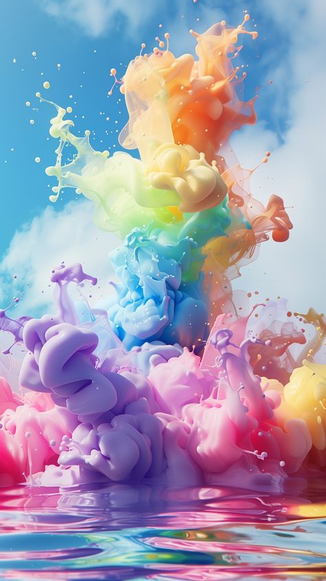 Dive into a vibrant burst of colors on your iPhone and Android screens with this dynamic wallpaper. 🌈📱 Keep your device looking fresh and lively! Explosion Wallpaper, Iphone Wallpaper Modern, Paint Explosion, Themed Wallpapers, Storybook Cosmetics, Dynamic Wallpaper, Iphone Dynamic Wallpaper, Cute Summer Wallpapers, Wallpaper Iphone Neon