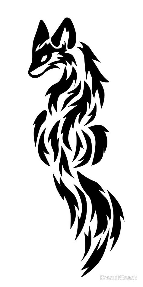 Fox Minimalist Drawing, Tato Idea, Fox Symbol, Fox Tattoo Ideas, Fox Tattoo Meaning, Animal Symbols, Tato Suku, Fox Tattoo Design, Japanese Fox