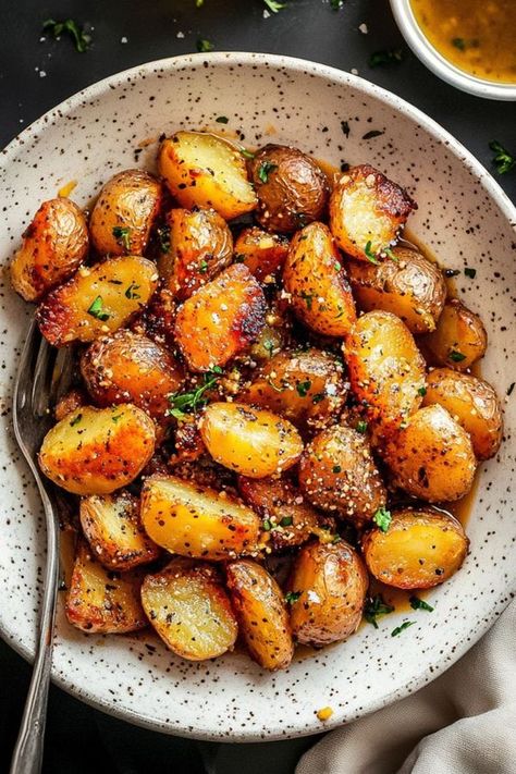 Mustard Potatoes, Chinese Chicken And Broccoli, Easy Honey Mustard, Healthy Lunch Snacks, Gold Potatoes, Potato Crisps, Yukon Gold, Honey Mustard Sauce, Loaded Baked Potatoes