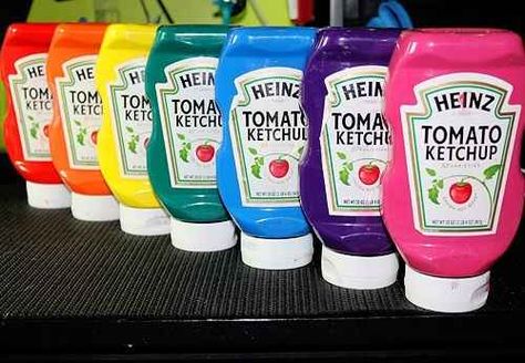 Keep paint in squeeze ketchup bottles. | 25 Clever Classroom Tips For Elementary School Teachers Kunst For Barn, Google Hacks, Paint For Kids, Hantverk Diy, Homemade Paint, Bruges Lace, Clever Classroom, ดินปั้น Polymer Clay, Search Google