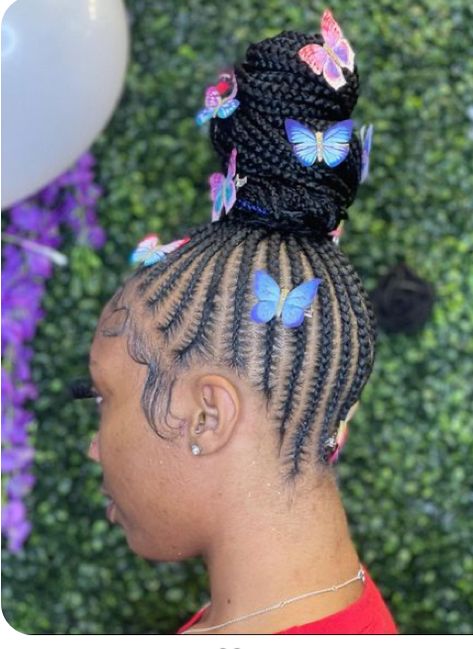 Baby Girl Hairstyles Curly, Feed Ins, Black Kids Braids Hairstyles, Black Hair Video, Braided Hairstyles For Black Women Cornrows, Black Ponytail Hairstyles, African Hair Braiding Styles, Braided Bun Hairstyles, Braided Hairstyles For Teens