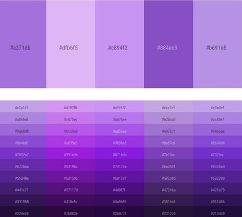 Dark Purple Hex Code, Purple Color Palette Hex Codes, Purple Pallete Color, Purple Hex Codes, Purple Color Chart, Violet Color Palette, Purple Color Code, Royal Purple Color, Hexadecimal Color