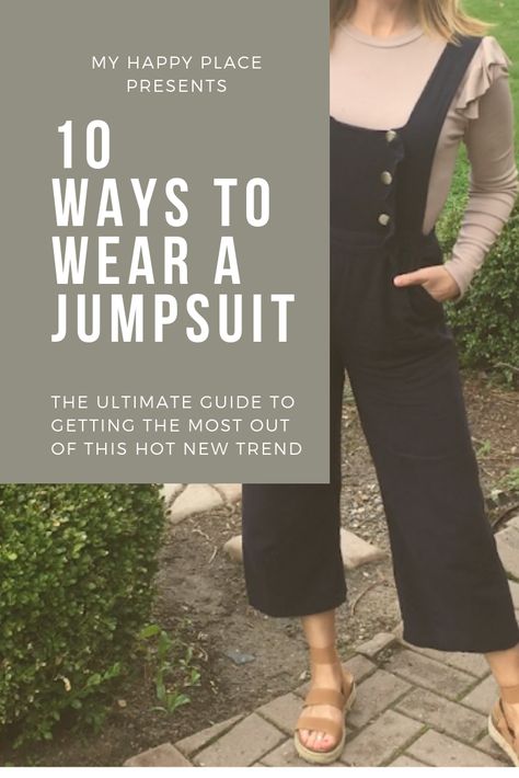 Shirts Under Jumpers Outfit, Womens Jumper Outfits, Styling Jumpsuits Casual, Styling A Jumpsuit Casual, Women’s Jumpsuit Outfits, Layering Jumpsuit Outfit, How To Style A Jumpsuit Casual, Sweater Over Jumpsuit Outfit, Sweater Over Jumpsuit