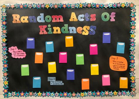 How can we encourage children to engage in Random Acts of Kindness in our communities? Random Acts Of Kindness Bulletin Board Ideas, Random Acts Of Kindness Bulletin Board, Kindness Bulletin Board Elementary, Acts Of Kindness Bulletin Board, Kindness Bulletin Board Ideas, Capturing Kids Hearts, Kindness Bulletin Board, Christian Bulletin Boards, Interactive Bulletin Boards