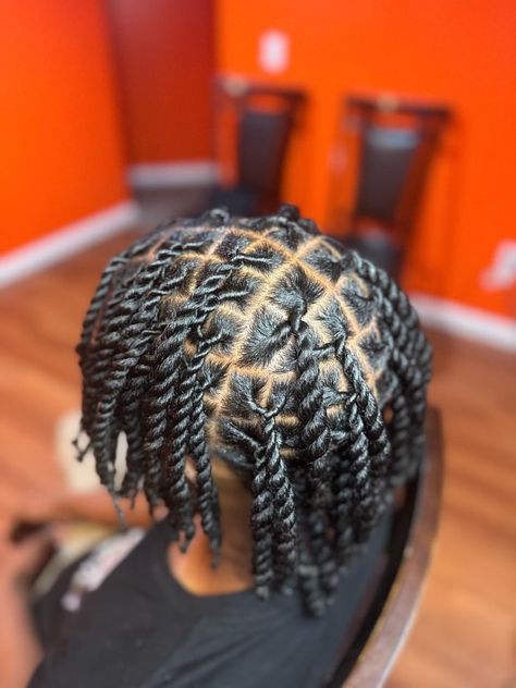 #twists #ropetwists #blackhairstyles #hair Two Strand Twists Men Short Hair, Triangle Twist Men, Twist Rope Braid, Plug Twists Men, 2strands Twist Men, Mens Hairstyles Twist, Y Twist Men, Rope Twists Black Men, Kamikaze Twists Men