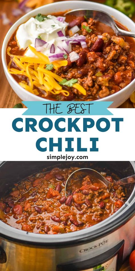 Chilli Crockpot Recipes, Easy Chili Recipe Crockpot 5 Ingredient, Crock Pot Chilli Recipes, Easy Chilli Recipe Crockpot, Crock Pot Chili Easy, Best Chili Recipe Award Winning Crockpot, Beef Chili Recipe Crockpot, Chili Recipe Crockpot Easy, Crockpot Chilli