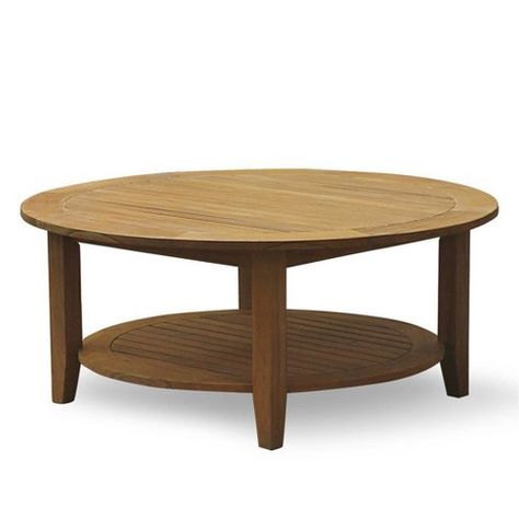 Abbington Teak Patio Coffee Table With Shelf - Cambridge Casual : Target Outdoor Round Coffee Table, Patio Seating Arrangement, Patio Coffee Table, Weathered Teak, Unfinished Furniture, Coffee Table With Shelf, Patio Style, Teak Oil, Teak Coffee Table