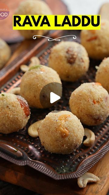 Vismai Food on Instagram: "Best Rava Laddu

HellO Foodies!!!
Today i am sharing one of the super hit recipes Rava Laddu on vismai food youtube channel. Our simple Rava Laddu recipe is a super hit recipe viewed by Croes and liked in lakhs. Do try our best Rava Laddu recipe and share your feedback,

Ingredients

1 cup Rava (semolina)
1/2 cup Fresh Coconut gratings
1/4 cup Ghee
1/4 cup XCashews
2 tbsp Raisins
3/4 cup Sugar
100 ml Water
1/4 tsp Cardamom powder

#ravaladdu # ravvaladdu #perfectravaladdu #laddu #laddurecipes #diwalisweets #sweets #vismaifoodsweets #sweet #vismaifoodravaladdu #ravaladduintelugu #semolina #semolinaladdu #laddurecipe" Rava Ladoo Recipe, Rava Recipes, Rava Sweet Recipe, Rava Laddu Recipe, Indian Sweets Recipes, Rava Laddu, Rava Ladoo, Laddu Recipe, Diwali Sweets