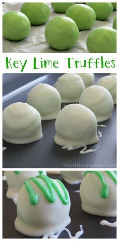 These Key Lime Truffles are delicious!! Key Lime Truffles, Lime Truffles, Gourmet Truffles, Coating Chocolate, Dipping Chocolate, Desserts Nutella, Brownie Vegan, Truffle Recipes, Smores Dessert