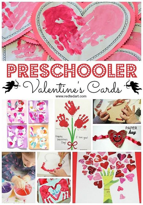 Toddler Valentine Cards, Preschool Valentine Cards, Valentine Card Ideas, Easy Valentine Cards, Preschool Valentine Crafts, Classroom Valentine Cards, Ideas For Preschoolers, Valentines Day Cards Handmade, Homemade Valentines Day Cards