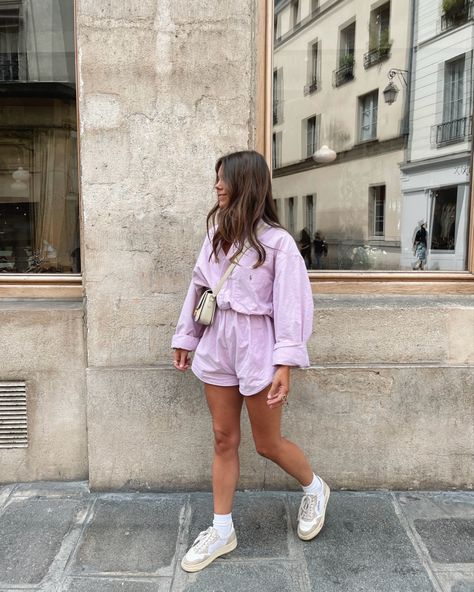 Outfits With Pink Shorts, Hippe Outfits, Ligth Pink, Pink Shorts Outfits, Summery Outfits, Trendy Fits, Chic Summer Outfits, Video Photo, Mode Ootd