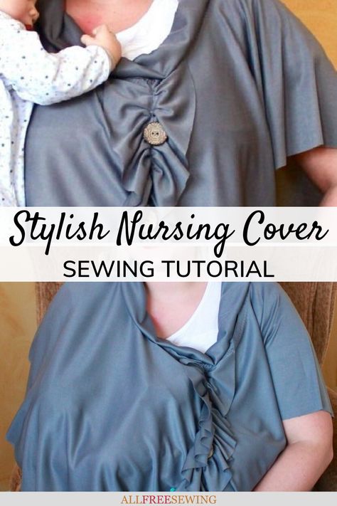 Learn how to make a nursing cover that's ideal for anyone. It's a chic and pretty lightweight nursing poncho that's easy to carry, wear, and use. Cute Car Seat Covers, Free Skirt Pattern, Nursing Poncho, Maxi Dress Tutorials, Nursing Cover Up, Diy Nursing, Diy Maxi Dress, Dress Patterns Free, Dress Tutorials