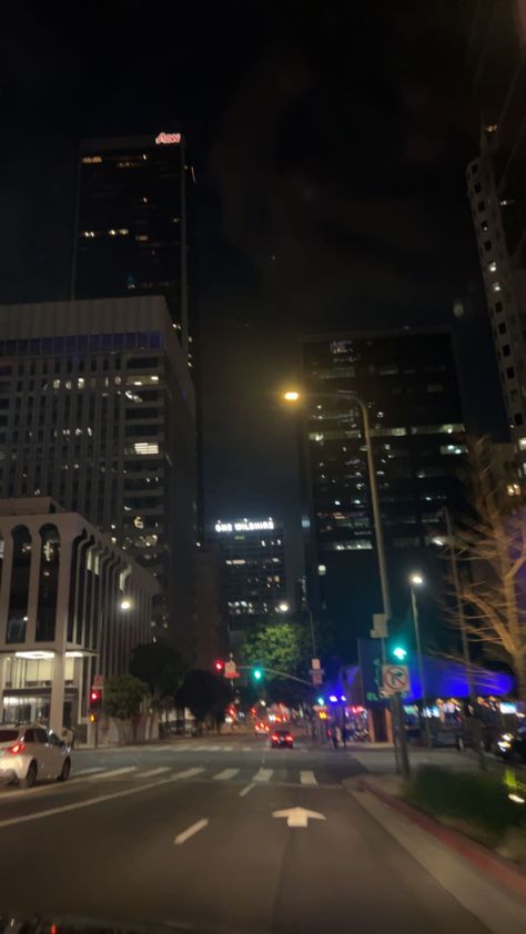 Downtown Detroit At Night, Downtown La At Night, Downtown Los Angeles Aesthetic, Downtown La Aesthetic, Downtown Wallpaper, Downtown At Night, Downtown Okc, La Aesthetic, Los Angeles Aesthetic