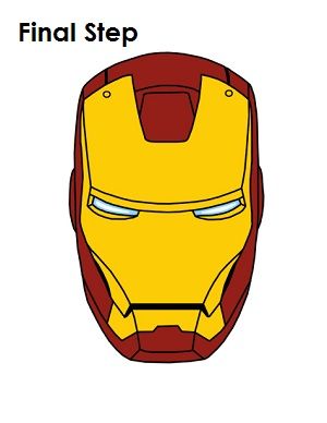 How to Draw Iron Man Final Step Iron Man Drawing Easy, Draw Iron Man, Iron Man Painting, Ironman Tattoo, Iron Man Face, Iron Man Drawing, Drawing Marvel, Male Face Drawing, Iron Man Tattoo