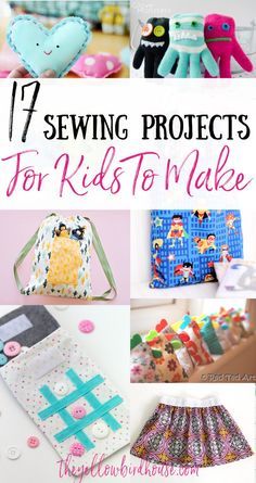 Simple Sewing Projects For Kids, Cute Crafts For Kids, Easy Kids Sewing Projects, Syprosjekter For Nybegynnere, Easy Sewing Projects For Beginners, Simple Sewing Projects, Sewing Machine Projects, Simple Sewing, Sew Ins