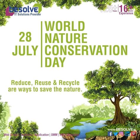 World Nature Conservation Day World Conservation Day, World Nature Conservation Day, Nature Conservation Day, World Nature, E Day, Nature Conservation, The Nature, Ways To Save, Nature Beauty