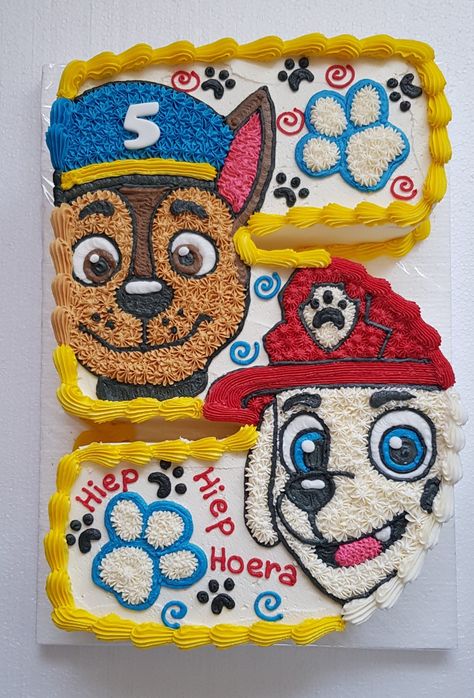 Marshall Paw Patrol Cupcakes, Number 2 Paw Patrol Cake, Chase And Marshall Cake, Paw Patrol Number 4 Cake, 4 Paw Patrol Cake, Paw Patrol Cake 5th Birthday, Number 4 Paw Patrol Cake, Paw Patrol Birthday Sheet Cake, Paw Patrol Breakfast