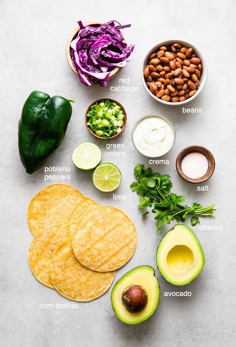 Vegan Poblano, Poblano Tacos, Healthy Easy Recipe, Roasted Poblano, Wfpb Recipes, Healthy Tacos, Vegan Tacos, Health Dinner, Vegan Meal